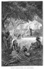 Missionaries: California. /Nspanish Jesuit Missionaries In California In The 18Th Century. Line Engraving, C1900. Poster Print by Granger Collection - Item # VARGRC0031820