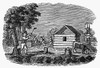 Colonial Farm Site. /Nthe Establishment Of A Farm Site In 18Th Century America. Wood Engraving, American, 1853. Poster Print by Granger Collection - Item # VARGRC0012885