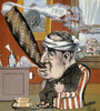 William Mckinley Cartoon. /N'No Wonder He Was Ill.' Mark Hanna Watches The Suffering President William Mckinley. Cartoon By George Luks, C1899. Poster Print by Granger Collection - Item # VARGRC0066870