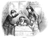 Nast: Christmas, 1885. /N'A Christmas Box.' Engraving By Thomas Nast, 1885. Poster Print by Granger Collection - Item # VARGRC0266469