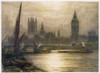 London, C1920. /Nview Of The Palace Of Westminster And Big Ben In London, England. Etching By James Alphege Brewer, C1920. Poster Print by Granger Collection - Item # VARGRC0527600