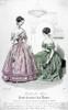 Women'S Fashion, 1843. /Ntwo Young Society Women Wearing Ball Gowns, With Greek Hairstyle. French Color Fashion Plate From 'Petit Courrier Des Dames,' 1843. Poster Print by Granger Collection - Item # VARGRC0126495