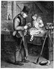 Home Medicine, 19Th Century. /N'The Cut Finger'. Wood Engraving, American, 19Th Century. Poster Print by Granger Collection - Item # VARGRC0039003
