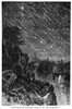 Leonid Meteor Shower, 1833./Nmeteor Showers Over The Mississippi River Of 13 November 1833: Wood Engraving, 19Th Century. Poster Print by Granger Collection - Item # VARGRC0014687