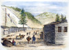 Mining Camp, 1860. /Nscene In The Mining Settlement At Gregory Gulch In The Colorado Rockies. Wood Engraving, American, 1860. Poster Print by Granger Collection - Item # VARGRC0087154
