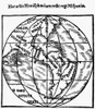 World Map, 1529. /Nthe Western Hemisphere In The World Map By Franciscus Monachus, From 'De Orbis Situ,' Antwerp, 1529. North America Is Misrepresented As An Extension Of Asia. Poster Print by Granger Collection - Item # VARGRC0185416