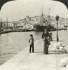 Italy: Sardinia, 1907. /Ntwo Men Along The Waterfront Of Caligari, Sardinia, Italy. Stereograph, 1907. Poster Print by Granger Collection - Item # VARGRC0326665