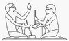 Egyptian Tool Making. /Nstone Blades Being Flaked. Drawing After An Egyptian Tomb Painting, C2000 B.C. Poster Print by Granger Collection - Item # VARGRC0094704