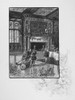 Christmas: Yule Log. /Nyule Log And Mistletoe. Late 19Th Century Line Engraving. Poster Print by Granger Collection - Item # VARGRC0095615
