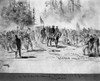 Civil War: Wilderness. /Ngeneral Ulysses S. Grant Marching From The Wilderness To Spotsylvania Court House, 9 May 1864. Drawing By A. Waud. Poster Print by Granger Collection - Item # VARGRC0030334