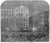 Civil War: Draft Riots, 1863. /Na Mob Of Rioters Attacking The Offices Of The 'New York Tribune' During The New York City Draft Riots, 13-16 July 1863. Contemporary English Wood Engraving. Poster Print by Granger Collection - Item # VARGRC0086744