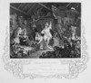 Hogarth: Actresses. /N'Strolling Players Rehearsing In A Barn.' Steel Engraving After The Etching By William Hogarth. Poster Print by Granger Collection - Item # VARGRC0085184