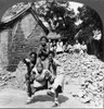 China: Children, C1925. /Nchinese Children Playing 'The Dragon'S Head' Game Outdoors, China. Stereograph, C1925. Poster Print by Granger Collection - Item # VARGRC0115984
