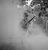 Gas Mask, 1942. /Nsergeant George Camblair Learning How To Use A Gas Mask In A Practice Smokescreen At Fort Belvoir, Virginia. Photograph By Jack Delano, September 1942. Poster Print by Granger Collection - Item # VARGRC0409528