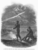 Civil War: Signal Corps. /Nmembers Of The U.S. Army Signal Corps Signaling By Torch At Night During The Civil War. Wood Engraving, 1863, After A Sketch By Theodore R. Davis. Poster Print by Granger Collection - Item # VARGRC0090520