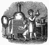 Young Chemists. /Nwood Engraving, American, C1840. Poster Print by Granger Collection - Item # VARGRC0093419