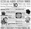 Garden Supplies Ad, 1887. /Namerican Advertisement, 1887. Poster Print by Granger Collection - Item # VARGRC0075615