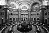 Main Reading Room. View from above showing researcher desks. Library of Congress Thomas Jefferson Bu Poster Print by Carol Highsmith - Item # VARPDX463847