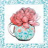 Floral Teacup I Vine Border Poster Print by Beth Grove - Item # VARPDX33844