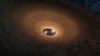 In this artist's impression, a disk of dusty material leftover from star formation girds two young stars like a hula hoop Poster Print by Stocktrek Images - Item # VARPSTSTK204774S