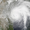 Natural color satellite image of Hurrican Harvey making landfall on Texas Poster Print by Stocktrek Images - Item # VARPSTSTK204718S