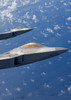 Two F-22 Raptors fly in formaton over Japan Poster Print by HIGH-G Productions/Stocktrek Images - Item # VARPSTHGP100079M