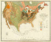 Geological map of the United States, 1856 Poster Print by Henry Darwin Rogers - Item # VARPDX295527