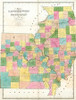 Map of Illinois and Missouri, 1839 Poster Print by David Burr - Item # VARPDX294972