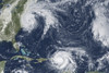 Hurricane Maria in the Caribbean and Hurricane Jose off the US east coast Poster Print by Stocktrek Images - Item # VARPSTSTK204796S