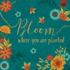 Flourish I Teal Poster Print by Veronique Charron - Item # VARPDX33565