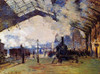 St Lazare Station The Arrival Of The Train From Normandy Poster Print by Claude Monet - Item # VARPDX373833