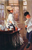 Reading The News Poster Print by James Tissot - Item # VARPDX374470