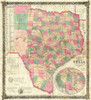 The State of Texas, 1867 Poster Print by Jacob De Cordova - Item # VARPDX295054