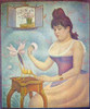 Young Woman Powdering Herself Poster Print by Georges Seurat - Item # VARPDX374415