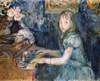 Lucie Leon at The Piano Poster Print by Berthe Morisot - Item # VARPDX266912