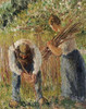 Farm Labourers Planting Stakes Poster Print by Camille Pissarro - Item # VARPDX267024