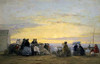 On the Beach, Sunset Poster Print by Eugene Boudin - Item # VARPDX281758