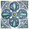 Garden Getaway Tile VI Blue Poster Print by Laura Marshall - Item # VARPDX34458HR