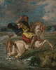 Moroccan Horseman Crossing a Ford Poster Print by Eugene Delacroix - Item # VARPDX459980