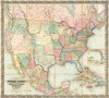 Map of The United States of America, 1848 Poster Print by J. H Colton - Item # VARPDX295040