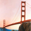 Sunset on the Golden Gate Bridge Poster Print by Atelier B Art Studio - Item # VARPDXBEGCIT315