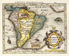 Map of South America Poster Print by Gerard Mercator - Item # VARPDX268299