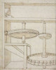 Folio 40: mill with horizontal water wheel Poster Print by Francesco di Martini - Item # VARPDX455001