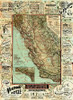 Map of California Roads for Cyclers, 1896 Poster Print by George W. Blum - Item # VARPDX294953