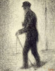 Walking Poster Print by Georges Seurat - Item # VARPDX267268