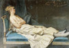 A Lady Reclining On a Chaise Longue Poster Print by Domenico Induno - Item # VARPDX266616