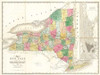 Map of New York, 1839 Poster Print by David Burr - Item # VARPDX294977