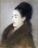 Woman in a Fur Coat in Profile Poster Print by Edouard Manet - Item # VARPDX265152