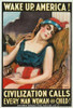 Wake up America! Civilization calls every man, woman and child!, 1917 Poster Print by James Montgomery Flagg - Item # VARPDX467767