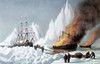 American Whalers Crushed In The Ice Poster Print by Currier and Ives - Item # VARPDX277164